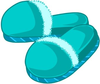 Teal Slippers Image